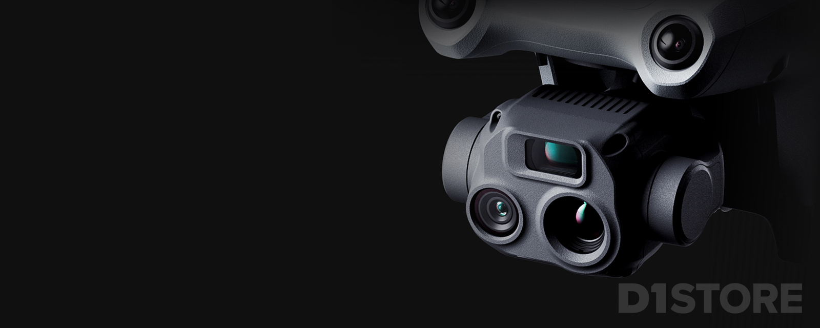 Close up image of the Matrice 3D drone camera